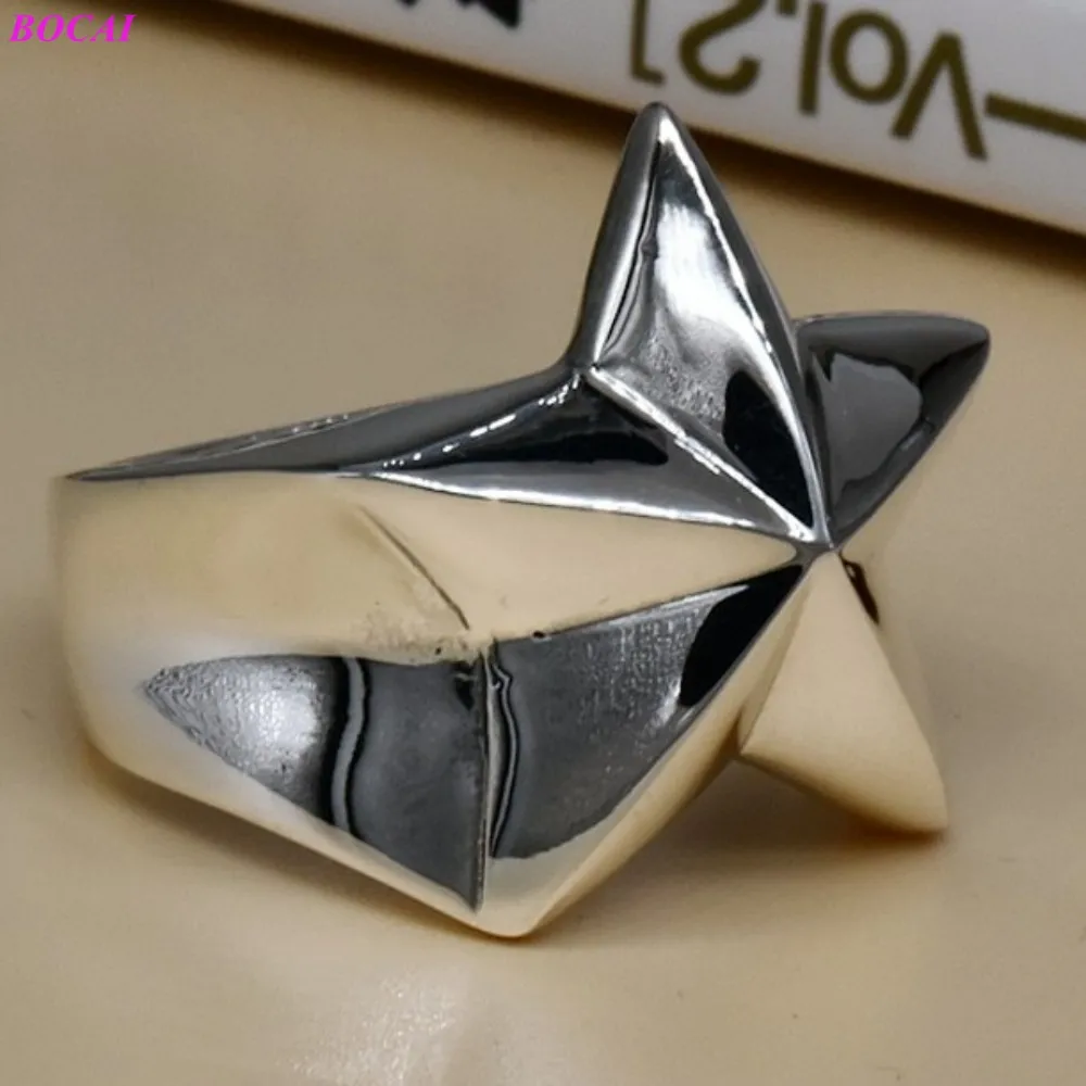 Мужские серебряные кольца BOCAI S925 новое модное популярное ювелирное изделие в