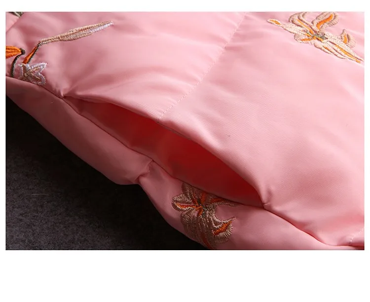 Winter New Style Korean-style Ladies' Mid-length down Feather Cotton-padded Clothes Short-height Square Cotton Coat off Sea