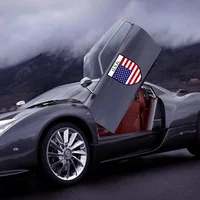 Hot Sale Souvenir City Badge USA French Flag Car Sticker...