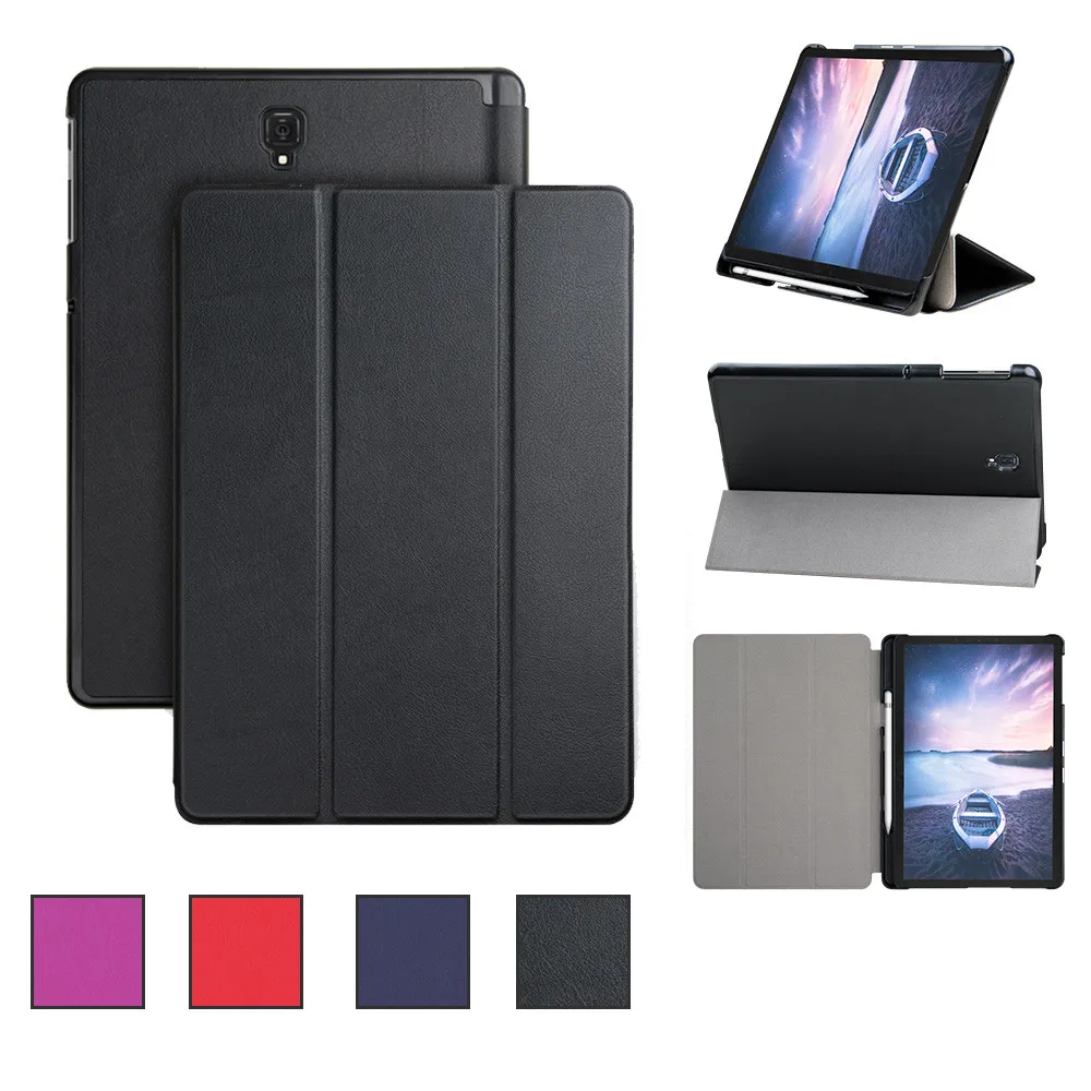 Slim Folio Case Cover for Samsung Galaxy Tab S4 10.5 inch with Pen Holder tablet case