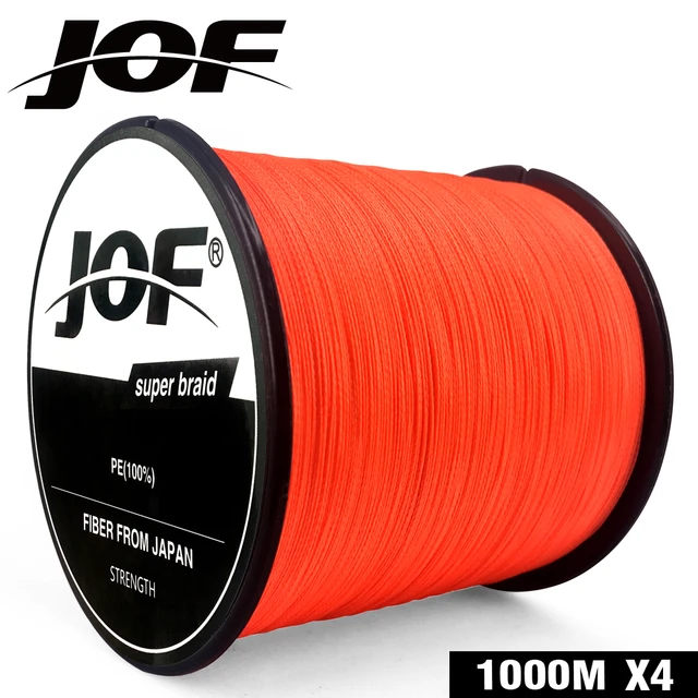 2019 JOF 4 Strands 100M 150M 300M 500M 1000M PE Orange Braided