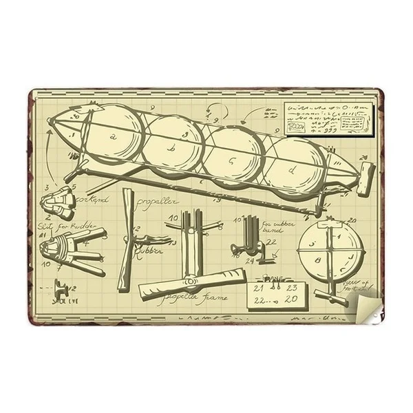 Американский Классический самолёт истребитель металлические знаки настенная