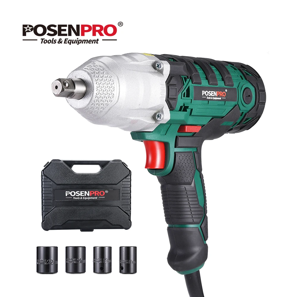 320Nm Electric Wrench Impact Wrench 450W Torque 1/2 inch Car Repair Tool Socket Wrenches POSENPRO