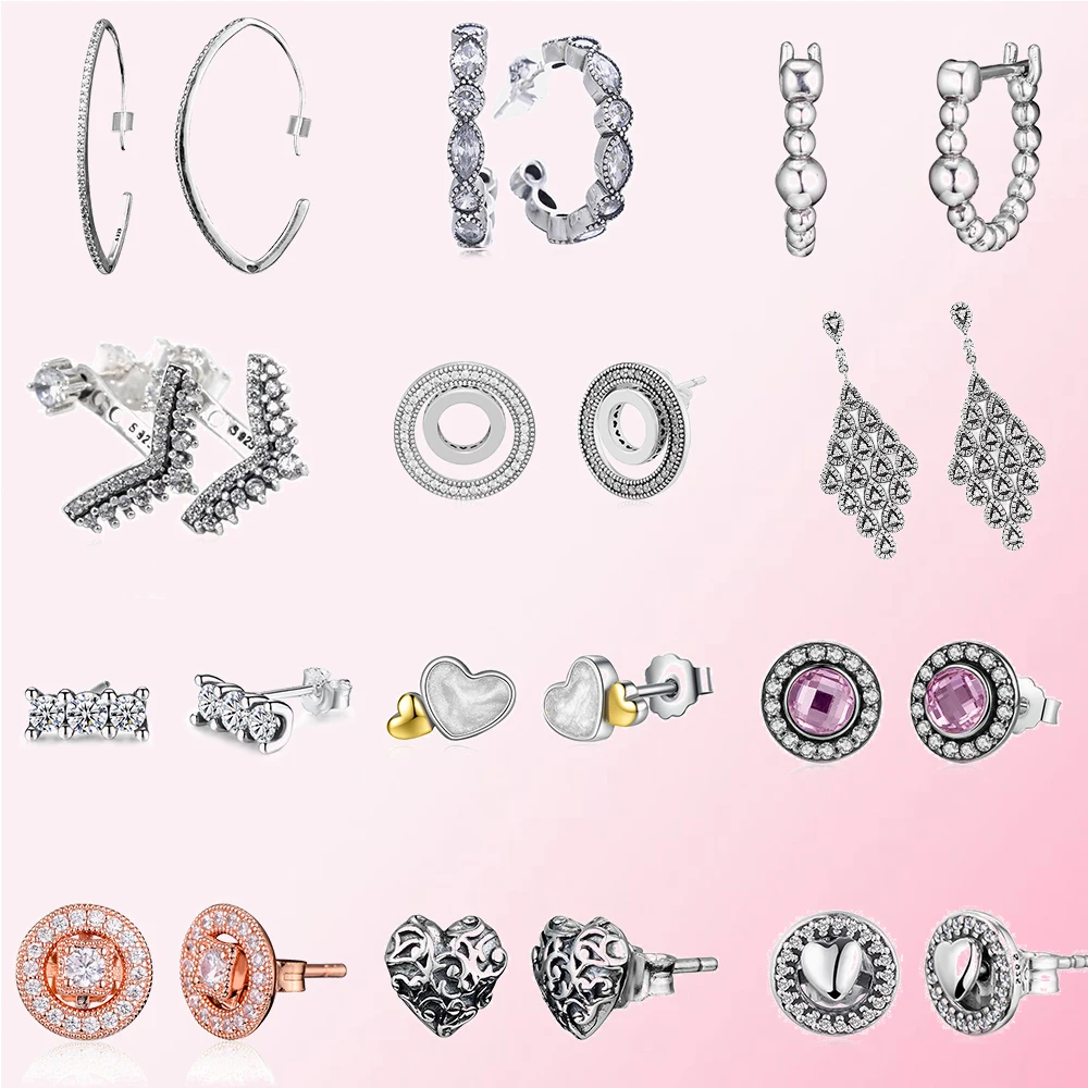 925 пробы серебряные классические подлинные круглые серьги с кисточками женские очаровательные модные ювелирные изделия DIY