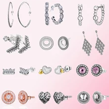 925 пробы серебряные классические подлинные круглые серьги с кисточками женские очаровательные модные ювелирные изделия DIY