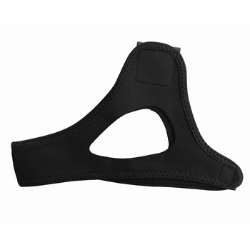 

Pull Band Magic Sticker Solid Fixed Black Breathable Triangle Shape Anti-Snore Chin Strap Snoring Solutions Adjustable Design