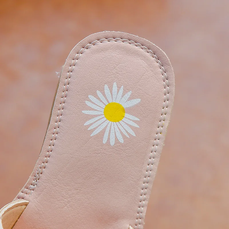 Тапочки с бантиком для девочек новинка весны лета 2020 детская обувь дома из