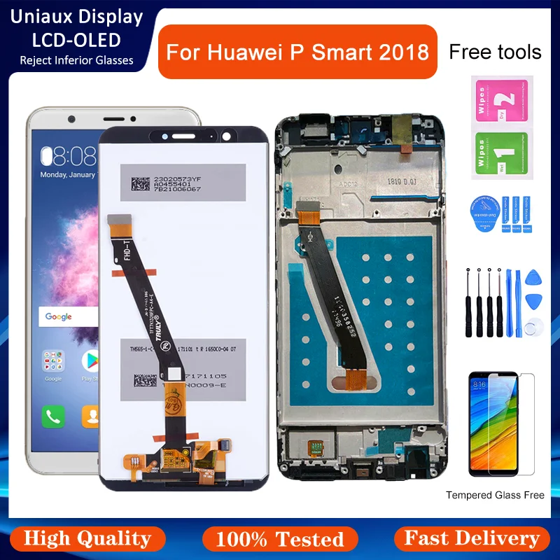 Для Huawei P Smart 2018 Enjoy 7S FIG LX1 LA1 LX2 LX3 TL10 AL10 ЖК-дисплей с сенсорным экраном дигитайзер в