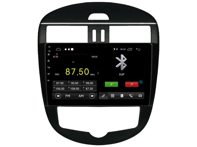 Автомобильный мультимедийный плеер 10,2 дюймов ips экран монитор gps магнитофон Bluetooth Android 9,0 для NISSAN TIIDA на 2011-15 Авто Аудио