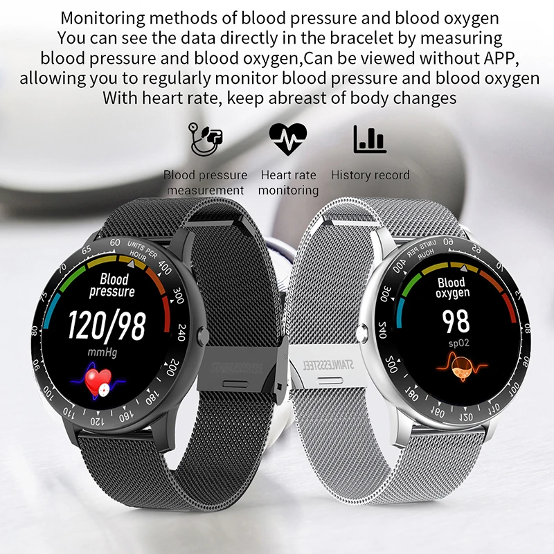 

New 2020 full touch Smart watch ladies men IP67waterproof sports suitable For Android iOS call information smartwatch ladies men