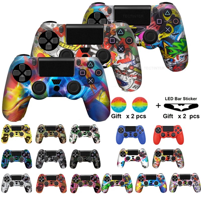 18 цветов мягкий силиконовый резиновый чехол для PS4 Геймпад защитный Sony Play Station4 Pro