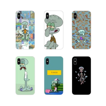 

cartoon Squidward Dab Transparent TPU Case Cover For Huawei G7 G8 P7 P8 P9 P10 P20 P30 Lite Mini Pro P Smart Plus 2017 2018 2019