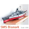Paper Model German Bismarck Battleship Bismark GPM182 Full Version 1:280 Scale DIY Model Making Kits Birthday Gift for Kids' 3
