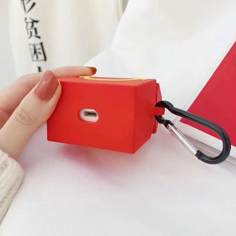 Роскошные аксессуары Bluetooth наушники для Apple Airpods защитный чехол McDonald M детская посылка коробка Силикагель Чехол