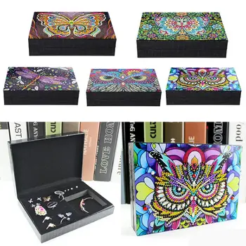 

Special-shaped Diamond Painting Jewelry Box DIY Butterfly Diamond Embroidery Jewelry Organizer Containers Desktop Storage Box