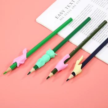 

Kids Pencil grasp Soft Gifts Holder Kids Writing Pencil Holder Children Learning Practise Pen Aid Grip Tools Set