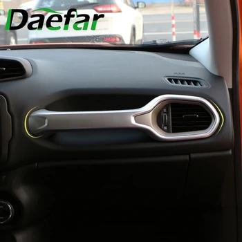 

ABS Chrome Car Handrail Frame Panel Cover Trim Stickers for Jeep Renegade LHD 2015 2016 2017 2018 2019 Accessories Car Styling