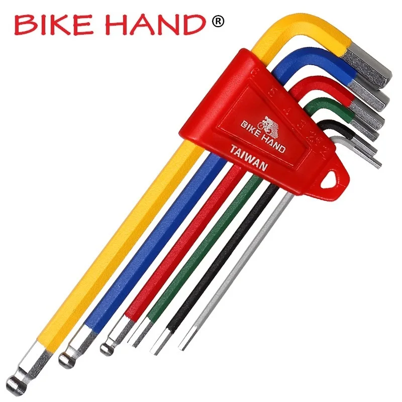 Велосипед ручной многофункциональные инструменты для ремонта велосипедов шестигранный ключ шаровое окончание комплект 2/2. 5/3/4/5/6 мм шестигранный ключ, дюймовый стандарт MTB дорожный велосипед инструмент