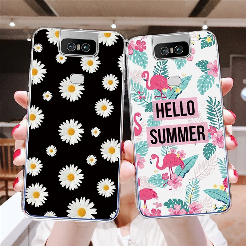 

For Zenfone 6 Case Asus Zenfone 6 Phone Case Sunflower Cartoon Silicone TPU Soft Back Cover For Asus Zenfone 6 ZS630KL 2019 6.4"