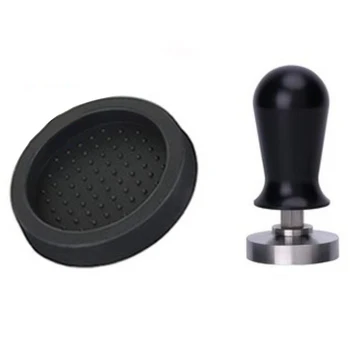 

5m Calibrated Pressure Tamper for Coffee and Espresso - 304 Stainless Steel with Spring - with Silicone Tamper Mat