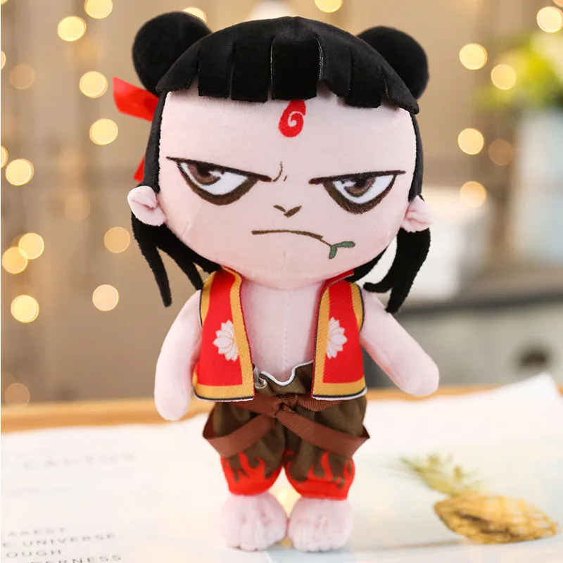 Популярные 20 см аниме фигурки мифы и легенды фигурка Nezha Aobing Новая пленка плюшевая игрушка мягкая детская игрушка кукла детский подарок