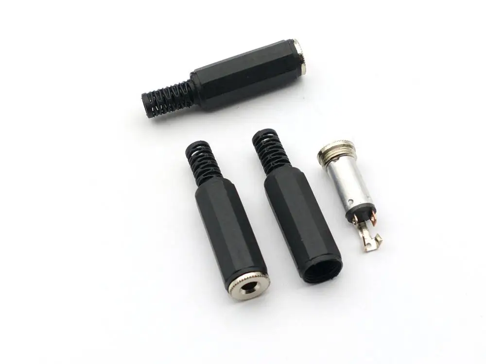 3.5mm Female Stereo Adapter Jack Plug Audio Connector 10pcs