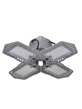 

LED Garage Light 360 Degrees Deformable Ceiling Light For Home Warehouse Workshop AC85-265V Folding Four-Leaf Deformation Lamp