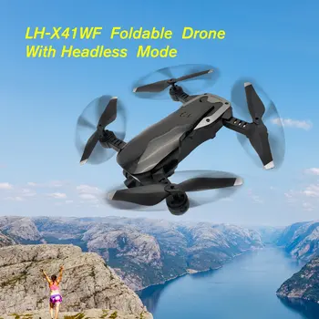 

LH-X41WF RC Drone Quadcopter With Camera 30W 200W 2.4G 6-Axis Wifi FPV Foldable Aircraft Altitude Hold Headless One Key Return