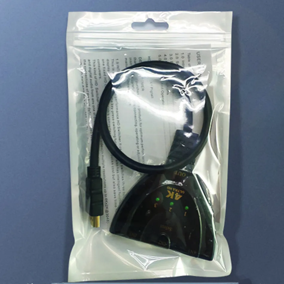 HDMI концентратор разветвитель Кабель адаптер 4K* 2K 1080P Коммутатор HDMI коммутатор 3 в 1 выход порт концентратор для HD-DVD для PS3 коробка 360 концентратор кабель