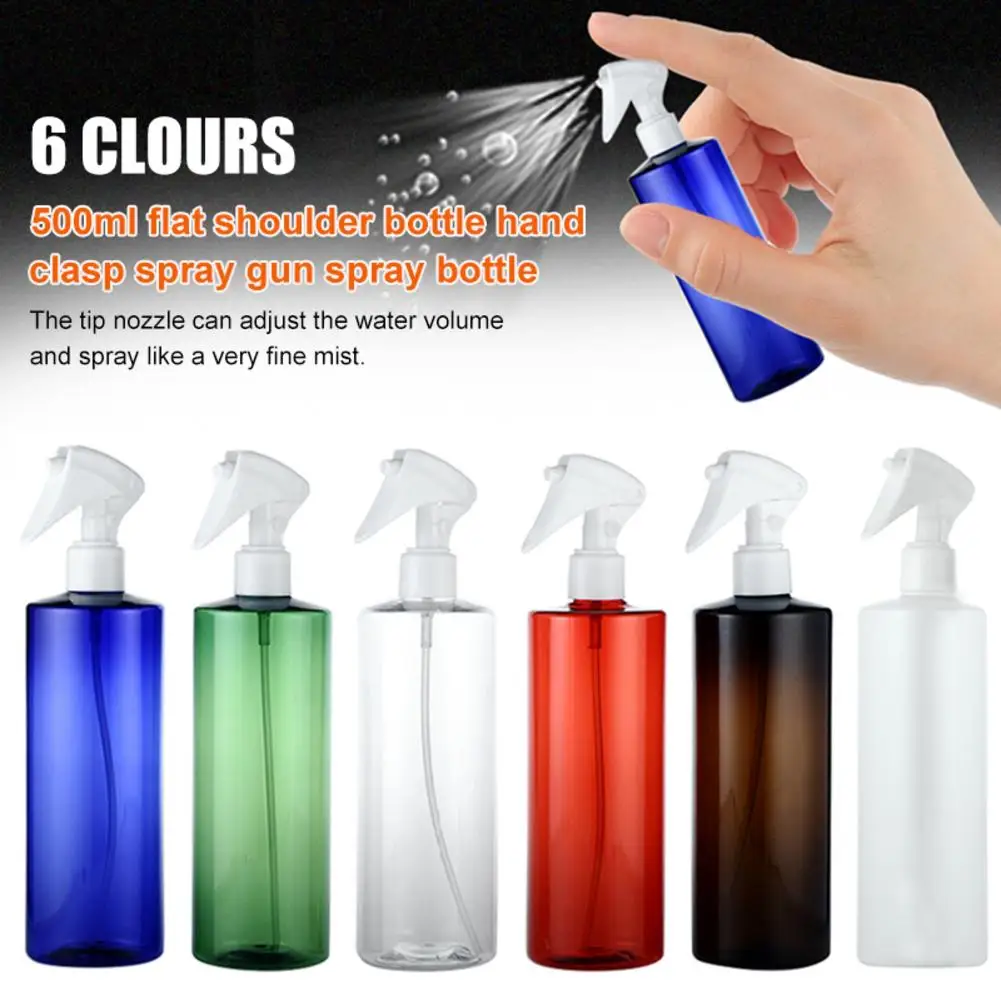 500ml Portable Clear Plastic Spray Bottle Hair Makeup Moisture Atomizer Fine Mist Sprayer Hairdressing Applicator Bottles # | Красота и