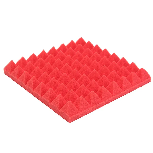 lede efter bibliotek finansiere 1 Pcs Black/ Blue/ Red Sound Absorbing Cotton Acoustic Foam Pyramid Tiles  For Studio Sound Room Music Soundproofing Foam - Sealing Strips - AliExpress