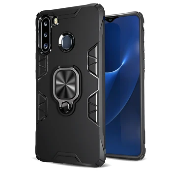 

50pcs/lot Cover Car Holder Armor Case with Ring Holder For Samsung S20 Plus Ultra NOTE 10PLUS A51 A71 A81 A91 A21 A01 A10E A10