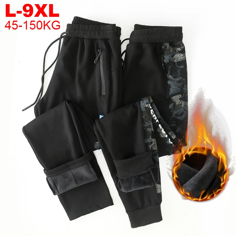 Get This Harem Pants Trousers Streetwear Thicken Fleece Male Men's Winter 9xl Warm Japanese Large-Size WGwgrDGorY3