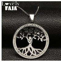 Inverted Cross Occult Pentagram Stainless Steel Chain Necklace for Women Men Black Color Satanic Gothic Satan Necklace Jewelry