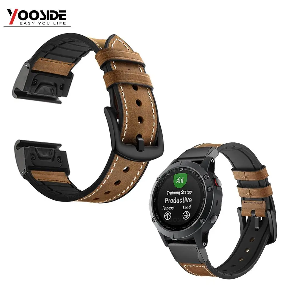 Fenix 6 Luxe Lederarmband 22 Mm Quick Fit Horloge Band Strap Voor Garmin  Fenix 5/5 Plus/Forerunner 935 /Aanpak S60/Quatix 5|garmin band|garmin  replacement bandgarmin watch band - AliExpress