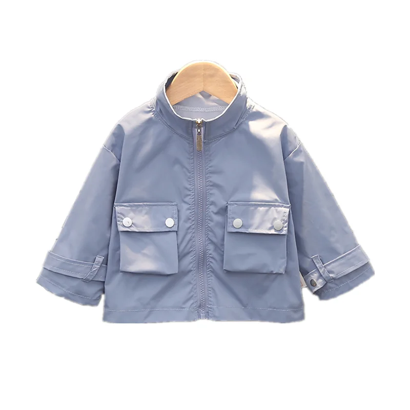 

New Spring Autumn Children Fashion Clothes Baby Boys Girls Print Pocket Jacket Kids Infant Clothing Toddler Casual Sportswear