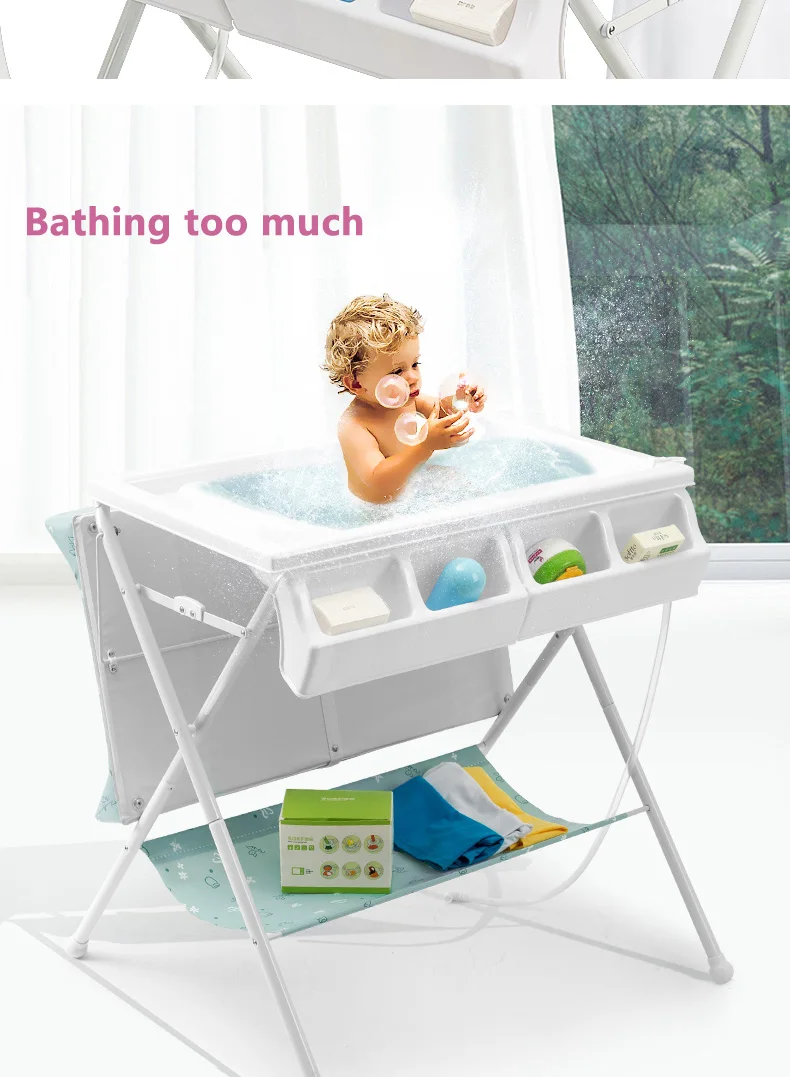 Детская пеленка смены складной уход кровать, массажный стол Ванна платформа Touch