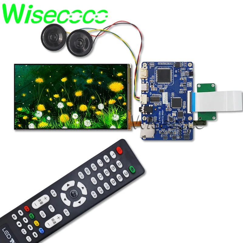 Wisecoco FHD 1080p 5,9 дюймов ЖК-экран 1920*1080 Raspberry Pi RK3288 Android tv Box PS4 HDMI to MIPI DSI плата драйвера - Color: full kit