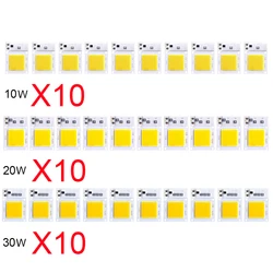 10PCS LED chip 220V 10W 20W 30W COB chip smart IC without driver LED lamp beads for floodlight spotlight Lampada DIY lighting
