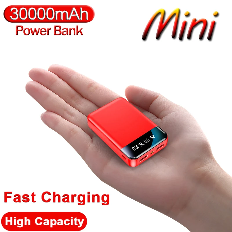 small power bank Mini Power Bank 20000mAh 3 InputsSmall PoverBank Double USB for Iphone Samsung Xiaomi  Digital Display External Portable Charger power bank 20000mah