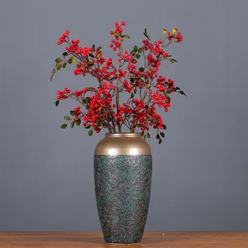 

Northern European-Style Currants Acacia Red Fruits Model Berry Autumn Holly Branch Home Showroom Model Decoration Artificial Flo