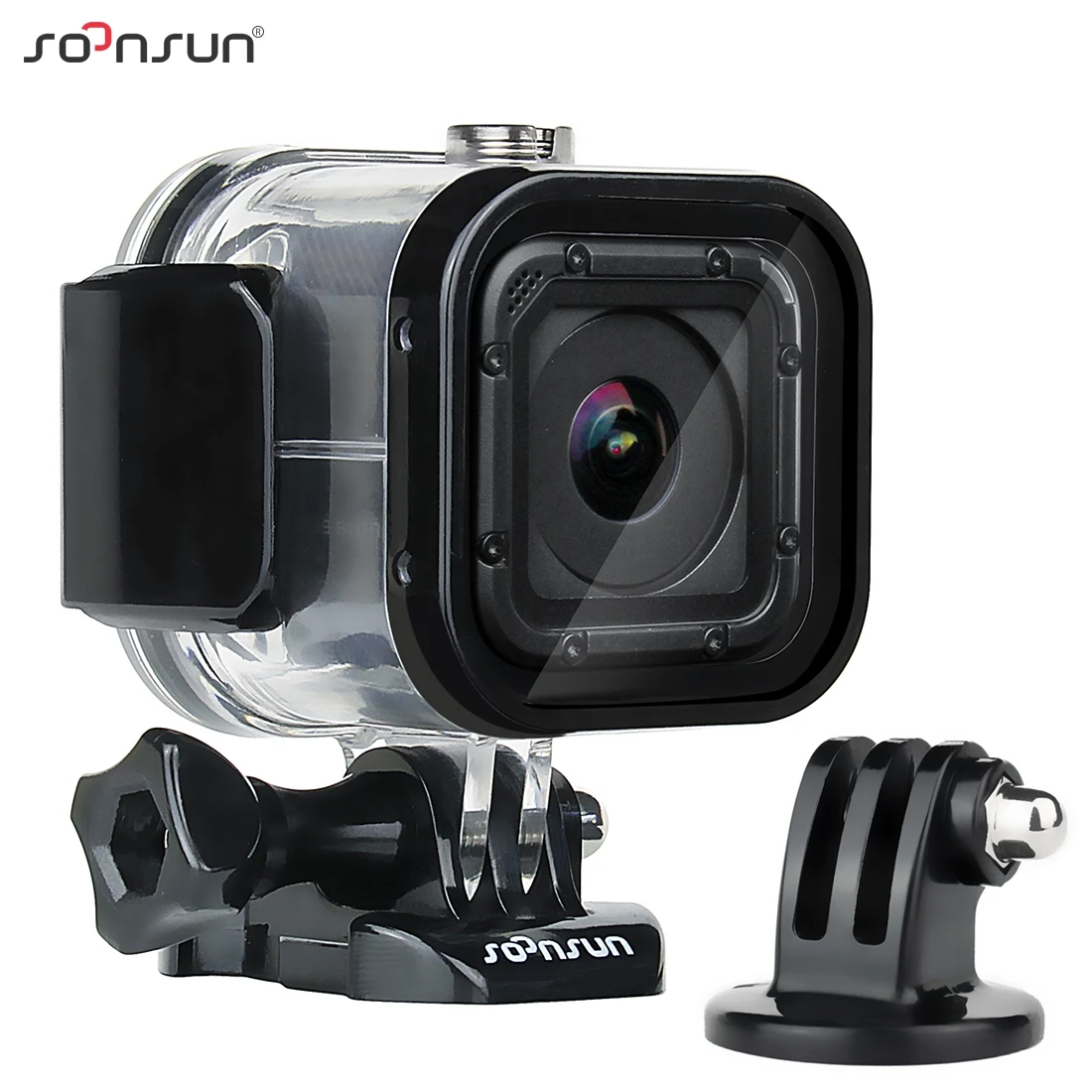SOONSUN impermeable para GoPro Hero 4 Session Hero 5 Session, 60m, carcasa protectora subacuática, funda de buceo|Carcasas para deportiva| -