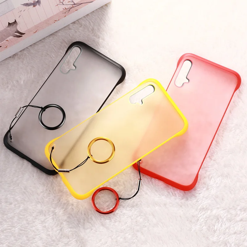 

Case For Huawei Honor 20 Pro 10i Y7 2019 Case Frameless Phone Cover For Huawei P30 Lite P20 Pro P Smart Plus Finger Ring Cases