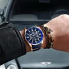 Récompense marque hommes montres de luxe Quartz bleu montre plein acier hommes chronographe étanche affaires montre-bracelet Relogio Masculino ► Photo 3/6
