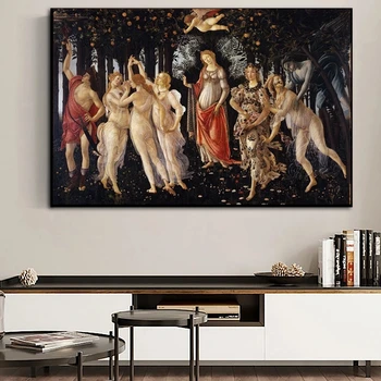 Primavera The Spring by Sandro Botticelli 1482 Printed on Canvas 1
