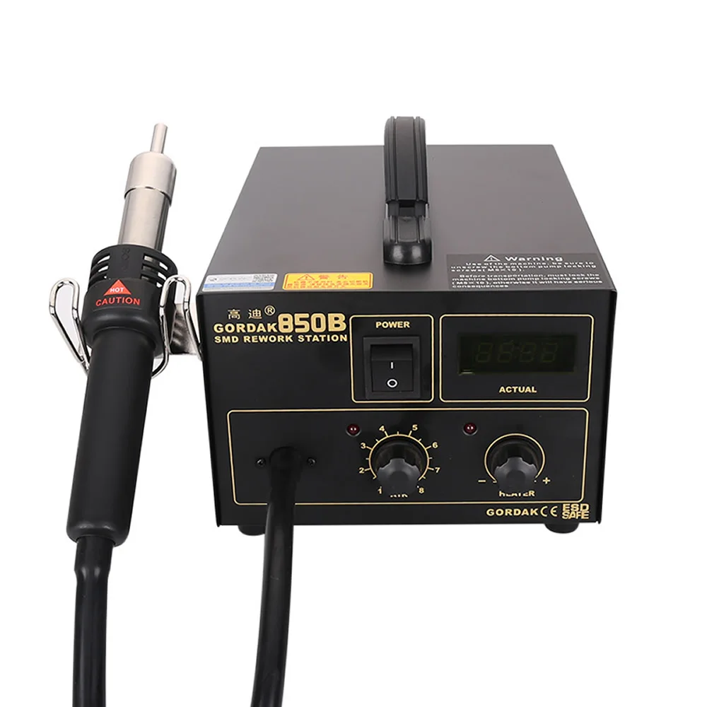 GORDAK-850B Hot Air Gun Desoldering Station Air Pump Constant Temperature BGA Repair Tools SMD Soldering Rework Station 270W