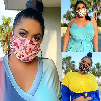 

Butterfly Print Breathable Print Washable Mask Made of elastic nylon and spandex soft texture lightweight material 2020 #0