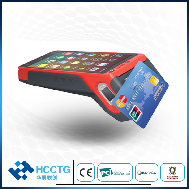 US $154.00 Android Touch 50 POS Handheld Smart EMV PCI Visa MasterCard terminal with 4G WIFI Bluetooth Barcode Scanner Thermal Printer