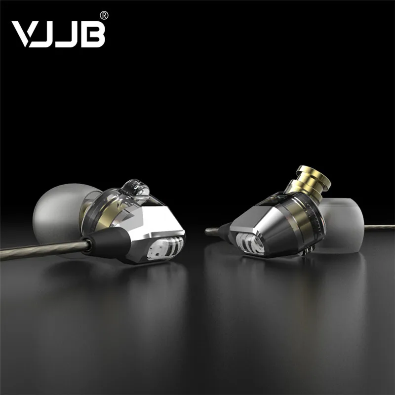 Высококачественные стереонаушники VJJB V1S с микрофоном двухкруглые Hi Fi