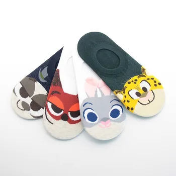 

Disney Adult Socks Cartoon Cute Animals Shallow Boat Socks Sweat Low Help Invisible Socks
